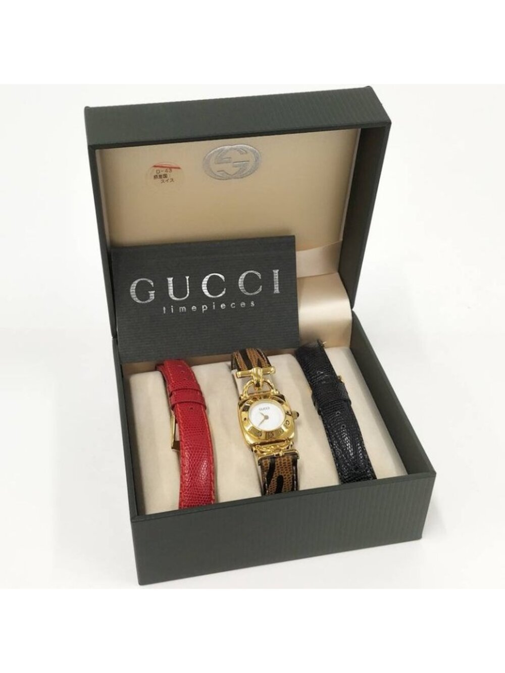 Gucci Watch Horsebit Leather Belt SS Quartz White Dial - Picture 9 of 9